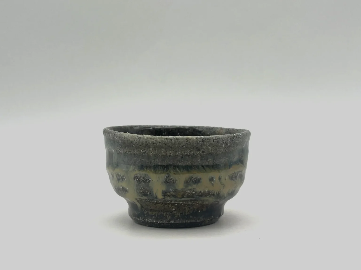 Anagama ash sandy ochoko by Timi Lantos Ceramics