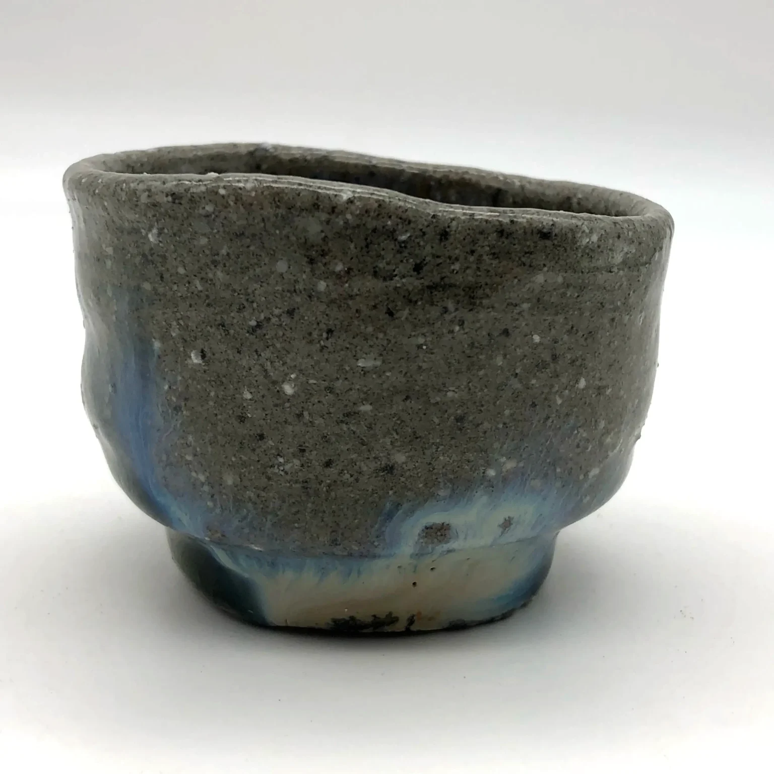Ochoko with rice ash cover by Timi Lantos Ceramics
