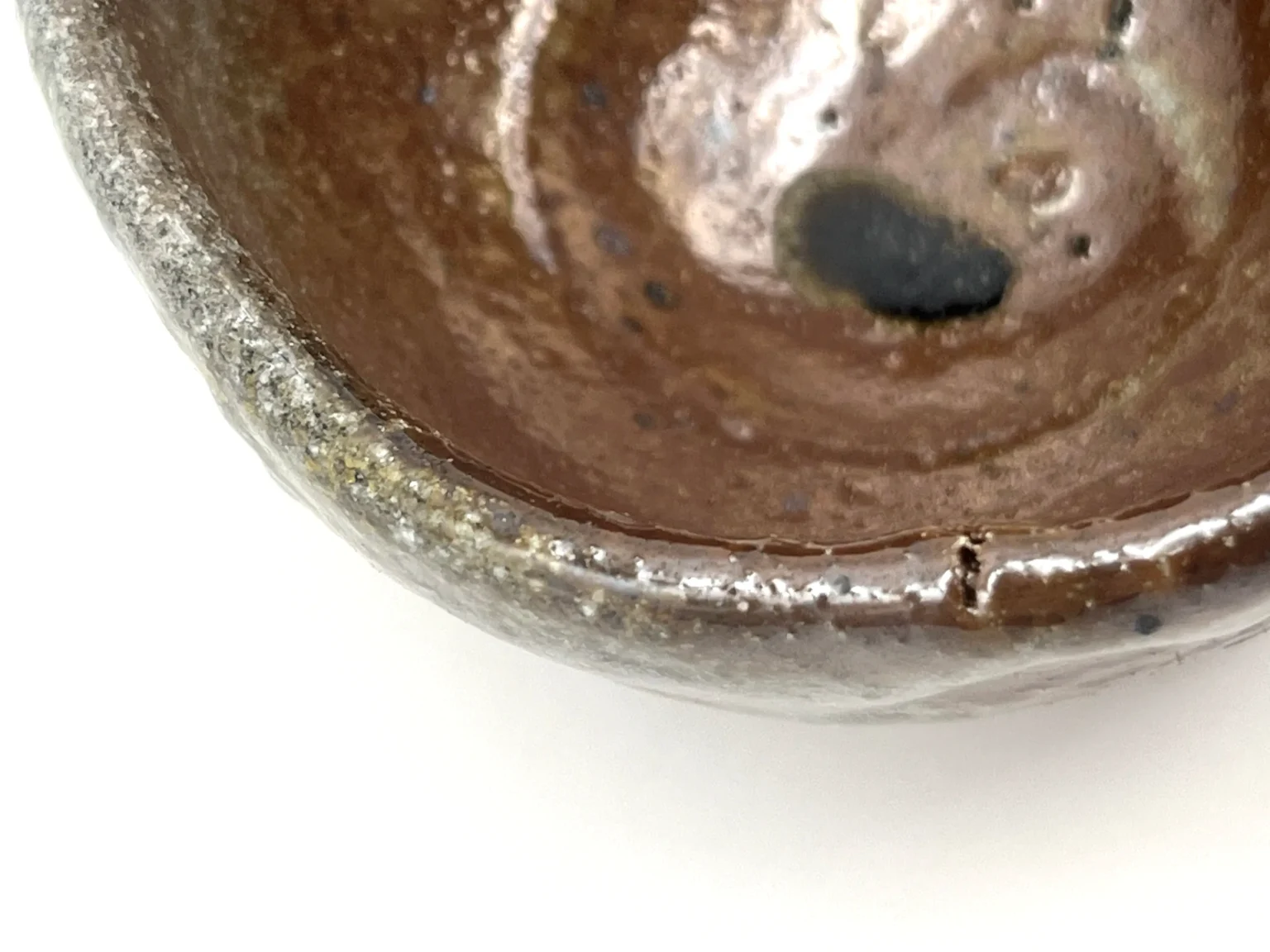 Japanese-inspired sake cup, bottom view by Timi Lantos Ceramics
