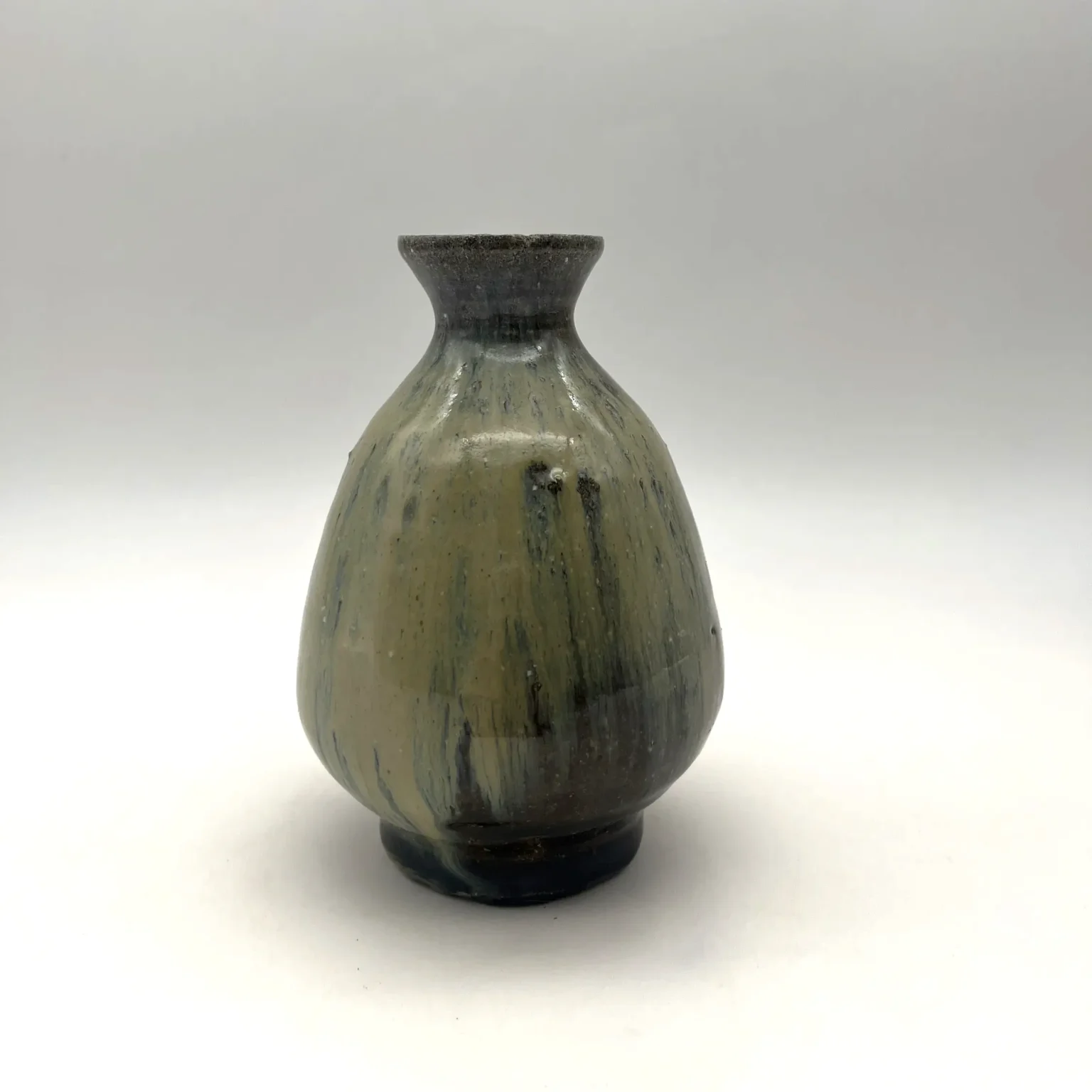 Anagama firecolor tokkuri sake bottle by Timi Lantos Ceramics