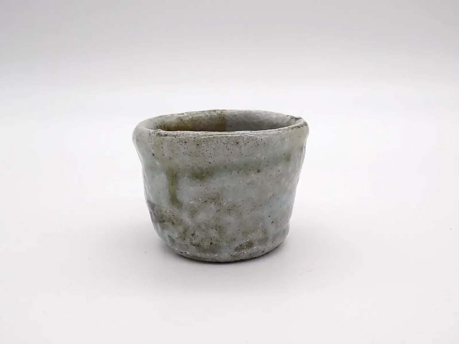 wheel thrown ochoko green detail by Timi Lantos Ceramics