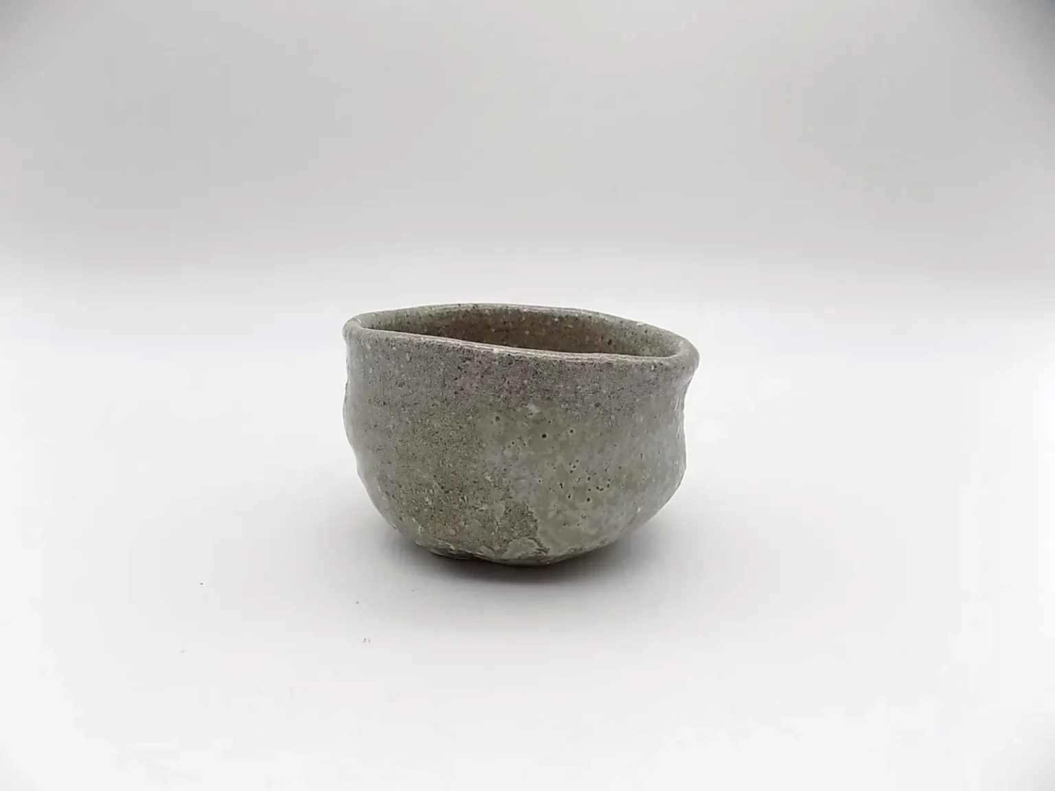 wheel thrown ochoko wabi sabi top view by Timi Lantos Ceramics
