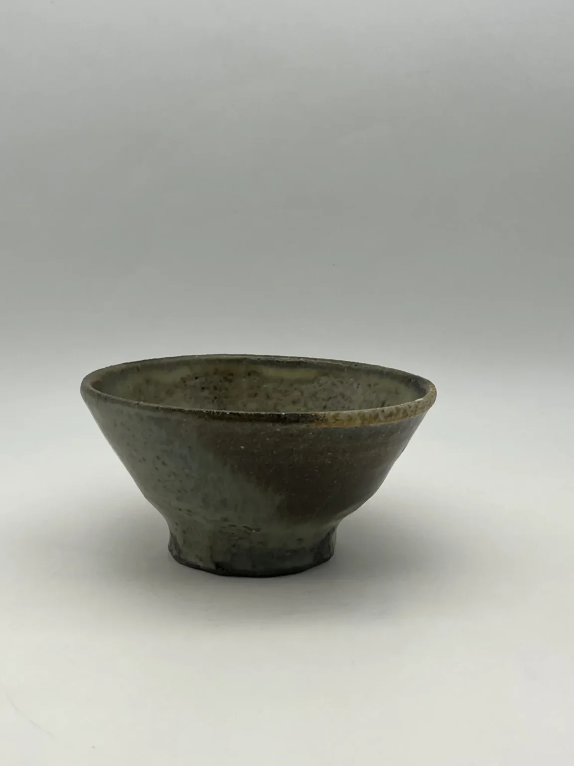 Wood-fired wheel-thrown ceramic matcha bowl by Timi Lantos Ceramics