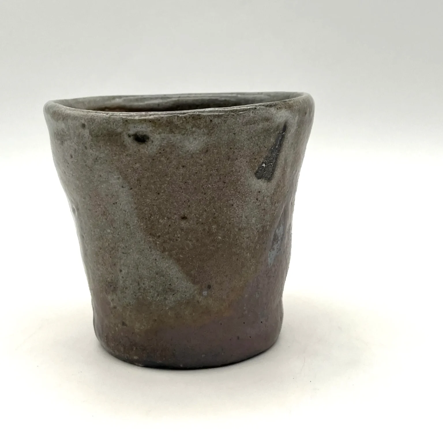 sake cup hand thrown japanese rusty timi lantos ceramics