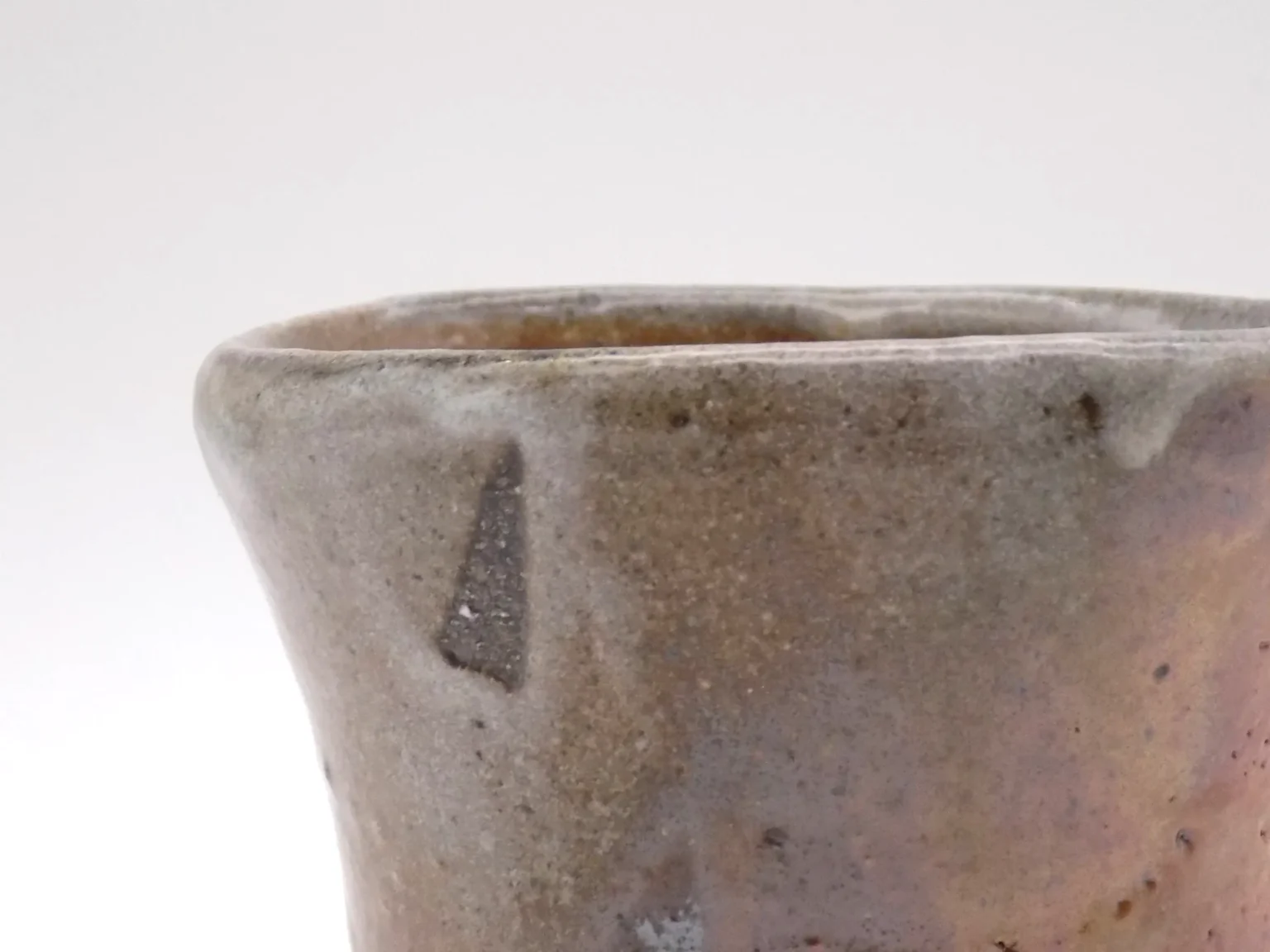 sake cup rim handcrafted wood fired timi lantos ceramics