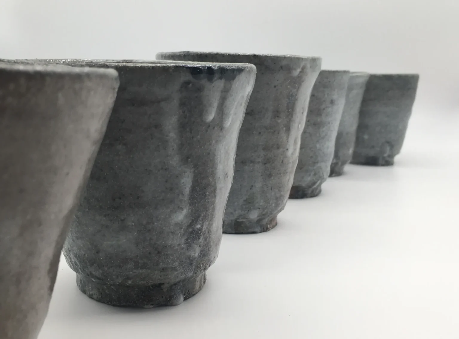 tea cup side view speckled timi lantos ceramics