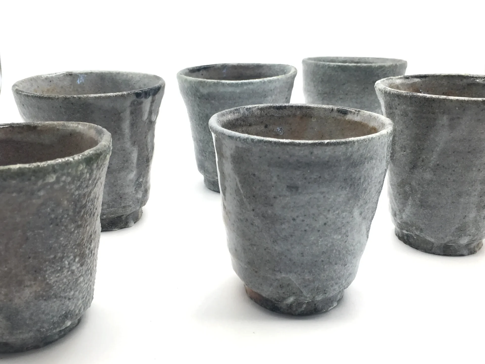 yunomi side view wood fired grey timi lantos ceramics